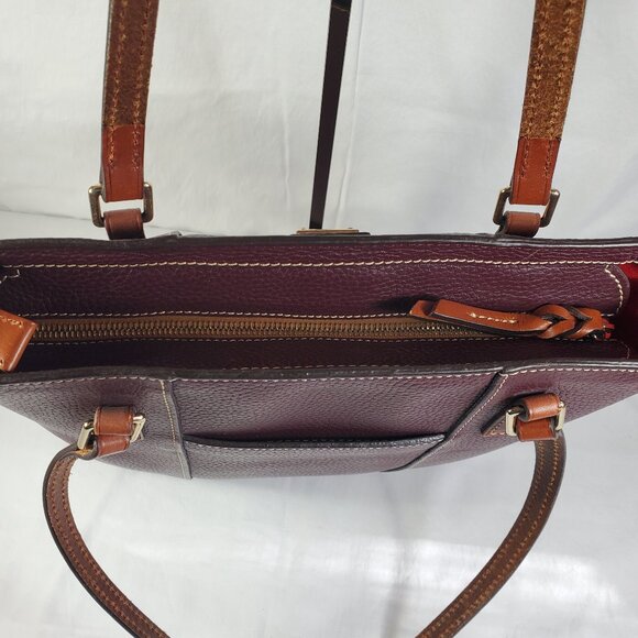 Dooney & Bourke Small Lexington in Burgundy - Picture 3 of 10